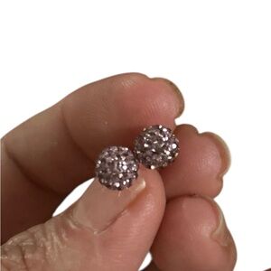 14k gold purple Stud Earrings